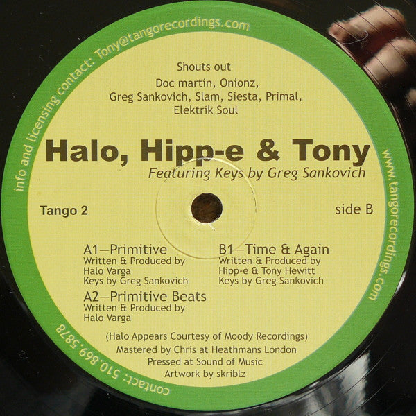 Halo / Hipp-E & Tony – Three To Tango | 12" 33RPM/45RPM Vinyl | Tiki Tumbao