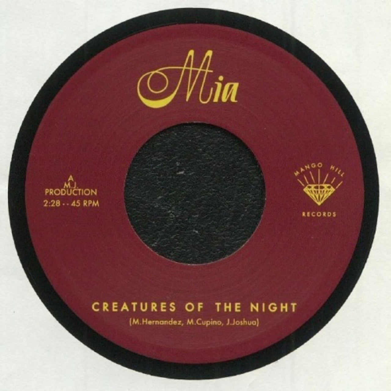 Mia – Creatures Of The Night | 7" 45RPM Vinyl | Tiki Tumbao