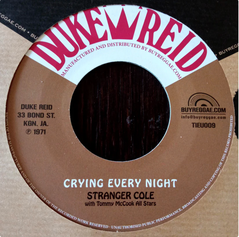 Stranger Cole With Tommy McCook All Stars* / Tommy McCook With The Supersonics* – Crying Every Night / Mighty Alley