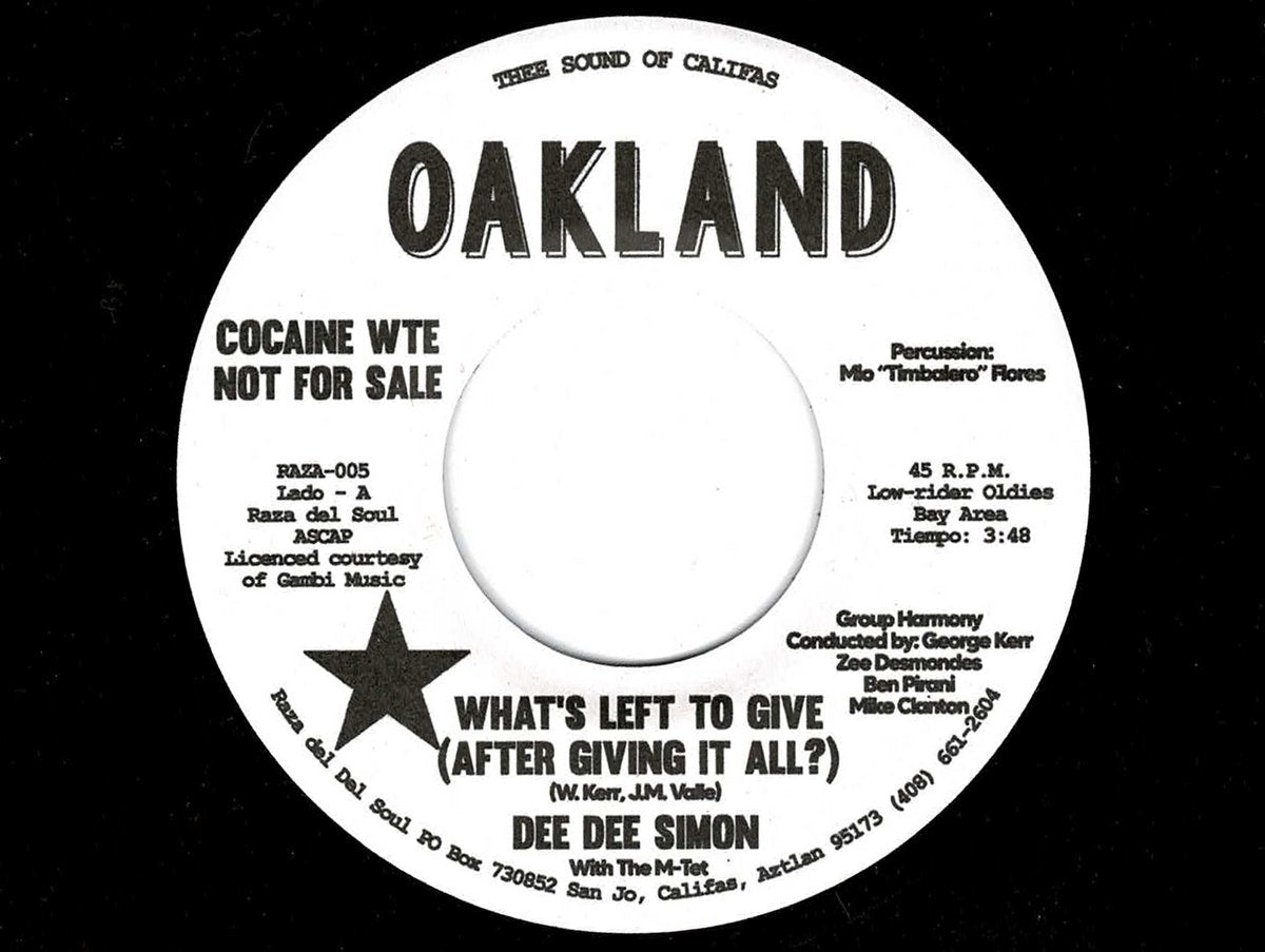 Dee Dee Simon With The M-Tet – What's Left To Give (After Giving It All?) (Promo)
