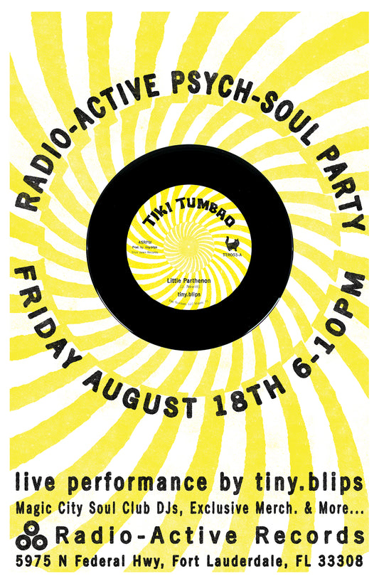 tiny.blips - Little Parthenon Release Party Poster