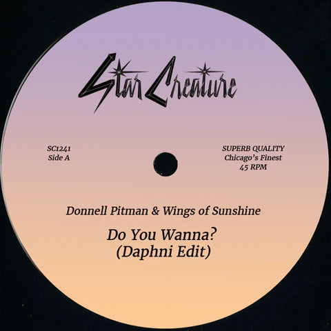 Donnell Pitman & Wings Of Sunshine ‎– Do You Wanna (Daphni Remix) / Summertime Girls EP | 12" 33RPM & 45RPM Vinyl | Tiki Tumbao