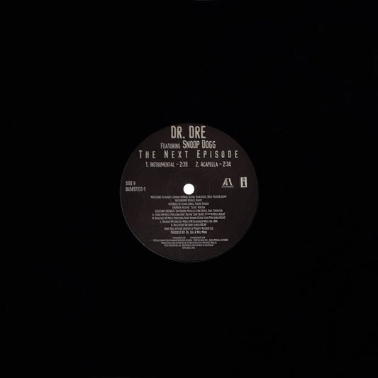 Dr. Dre Featuring Snoop Dogg ‎– The Next Episode | 12" 33RPM Vinyl | Tiki Tumbao