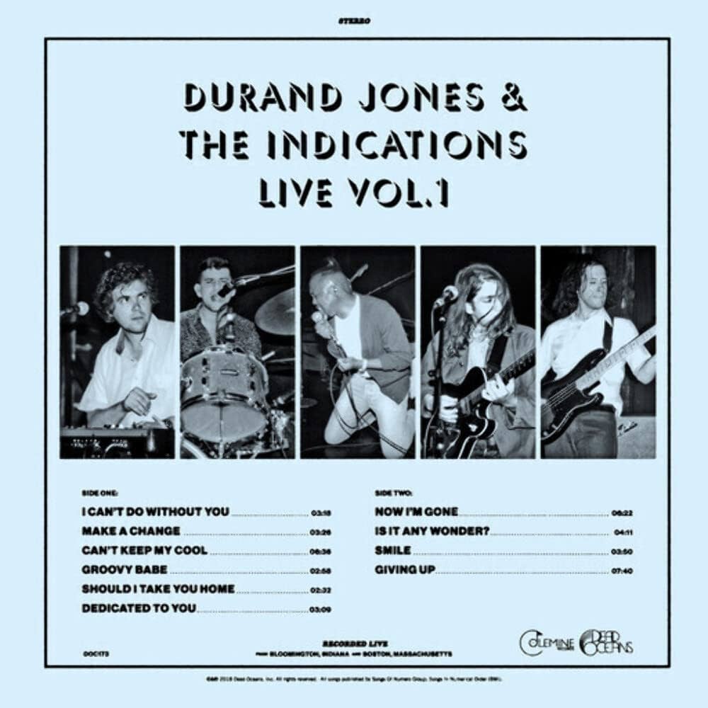 Durand Jones & The Indications ‎– Live Vol. 1 | 12" 33RPM Vinyl | Tiki Tumbao