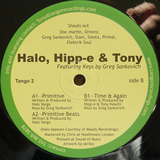 Halo / Hipp-E & Tony ‎– Three To Tango | 12" 33RPM/45RPM Vinyl | Tiki Tumbao
