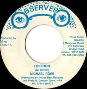 Michael Rose ‎– Freedom | 7" 45RPM Vinyl | Tiki Tumbao