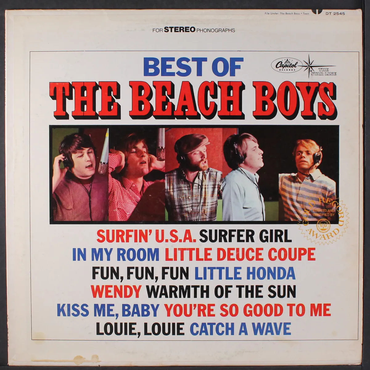 The Beach Boys ‎– Best Of The Beach Boys - Vol. 1 | 12" 33RPM Vinyl | Tiki Tumbao