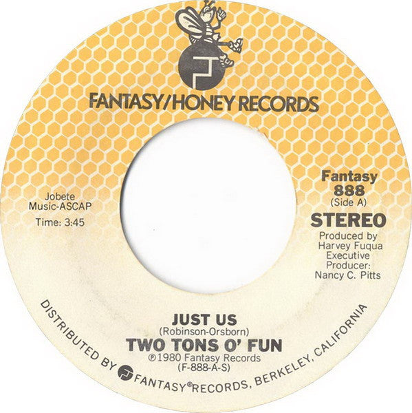 Two Tons O' Fun ‎– Just Us / I Got The Feeling | 7" 45RPM Vinyl | Tiki Tumbao