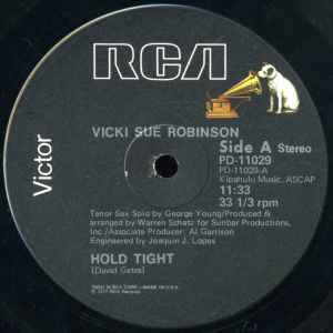 Vicki Sue Robinson ‎– Hold Tight / Turn The Beat Around | 12" 33RPM Vinyl | Tiki Tumbao